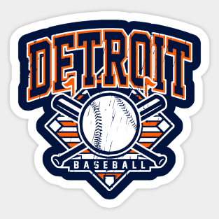 Vintage Detroit Baseball Sticker